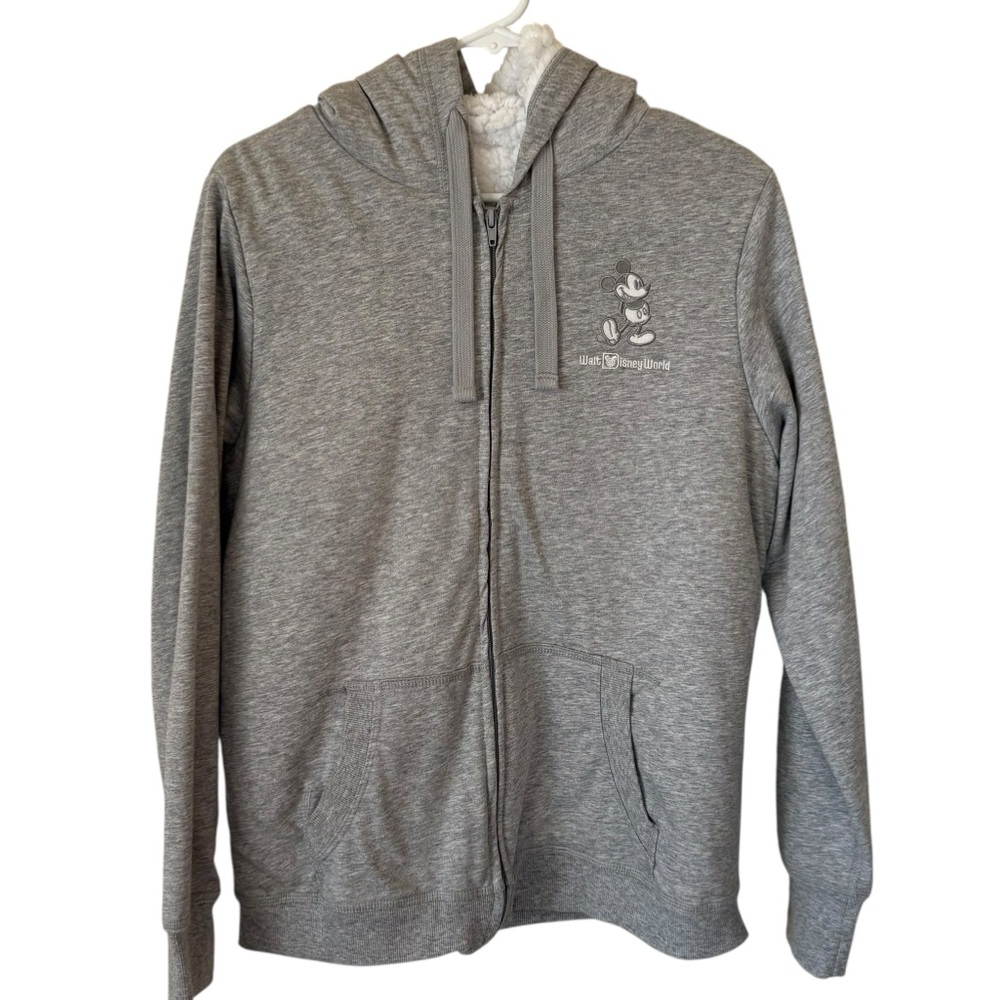 Mickey Gray Zip-Up Hoodie